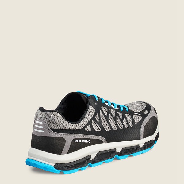 Red Wing Work Shoes Grey/Black - Red Wing Womens Athletics - Safety Toe - BEVGW-6371